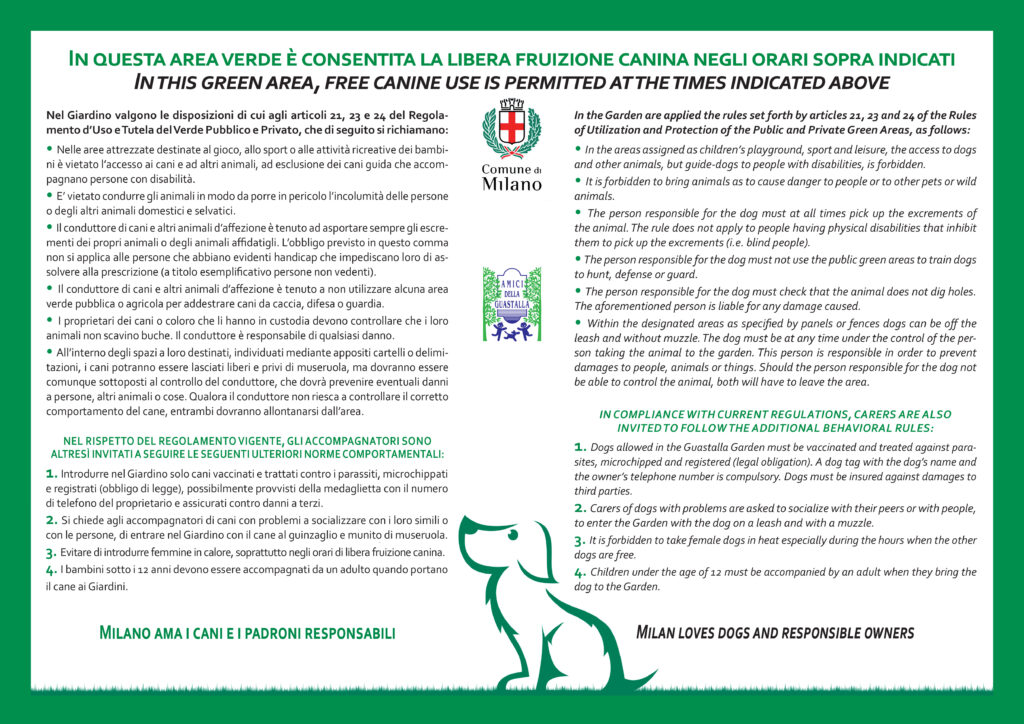 Cane senza guinzaglio a ilano? in questo parco si può fare